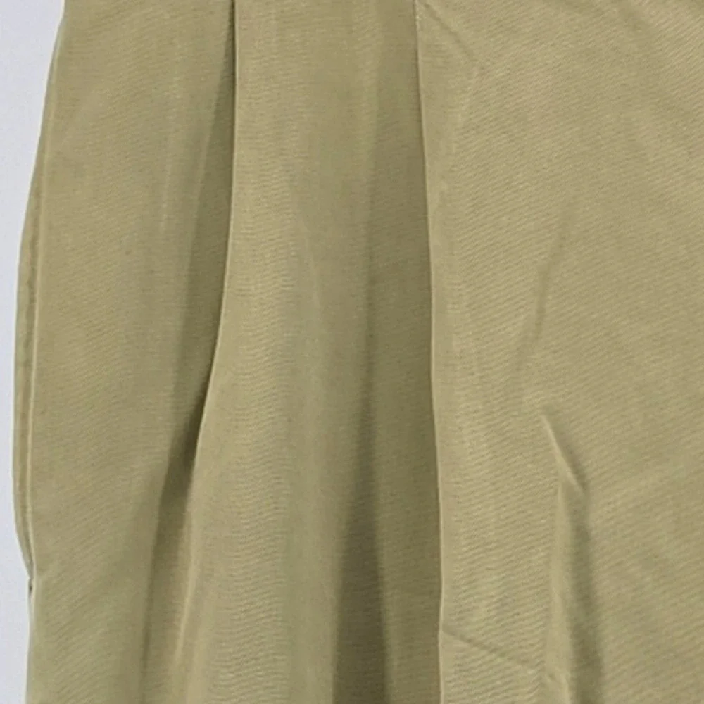 Tommy Bahama 100% Silk Pleated Pants Mens 34 Tan Khaki Tropical Resort Trousers